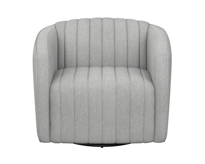 NAHLA GARRISON SWIVEL LOUNGE CHAIR - LIV DOVE