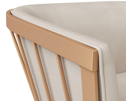 NAHLA CAILY LOUNGE CHAIR - BRAVO CREAM