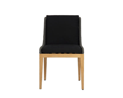 NAHLA SORRENTO DINING CHAIR - NATURAL - ARASHI BLACK