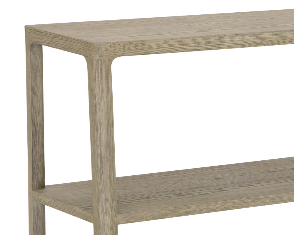 NAHLA DONCASTER LOW BOOKCASE - SMOKE GREY