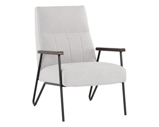 NAHLA COELHO LOUNGE CHAIR - LIGHT GREY