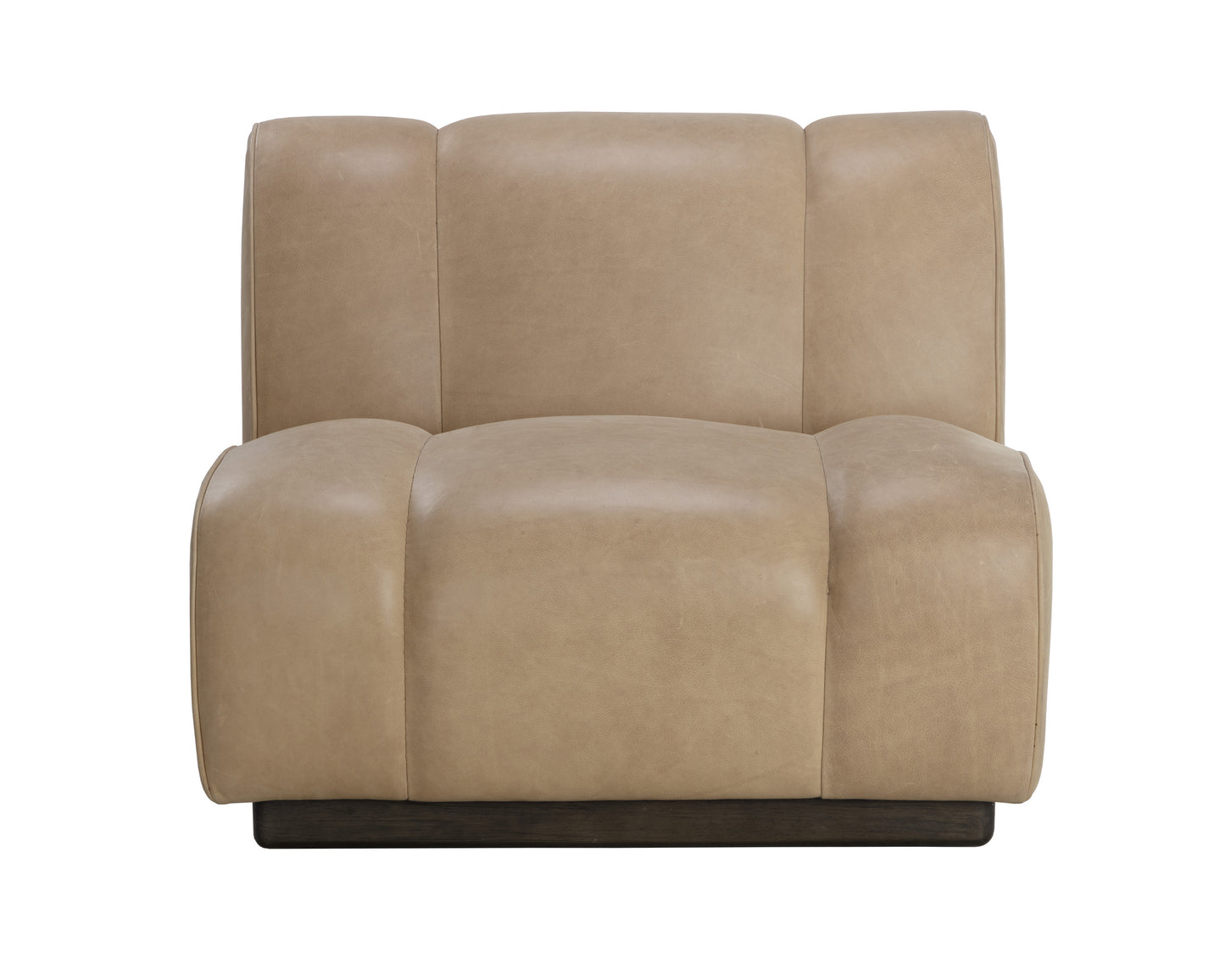 NAHLA BLAISE SWIVEL LOUNGE CHAIR - SAHARA SAND LEATHER