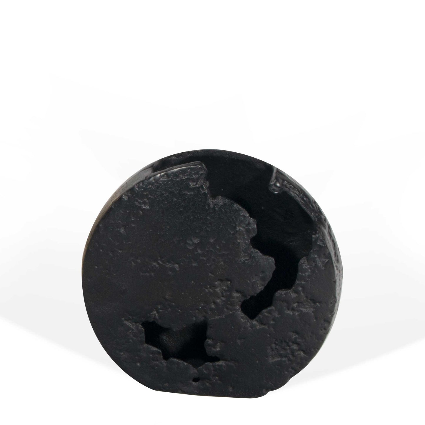 Atlas Decorative Metal Vase Black, Small