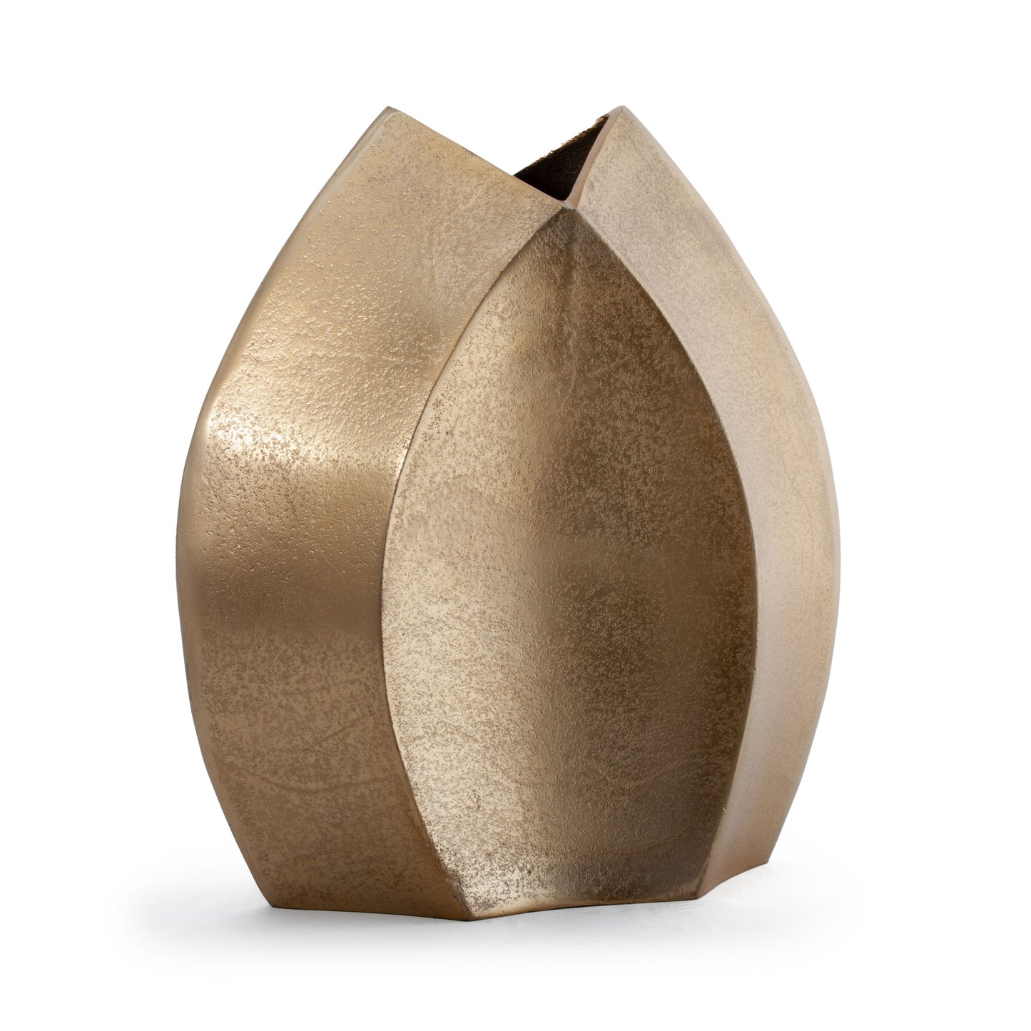 Aniya Decorative Metal Table Vase, Large Gold
