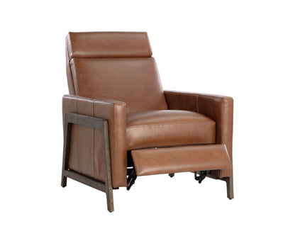 NAHLA BRANDON RECLINER - SHALIMAR TOBACCO LEATHER