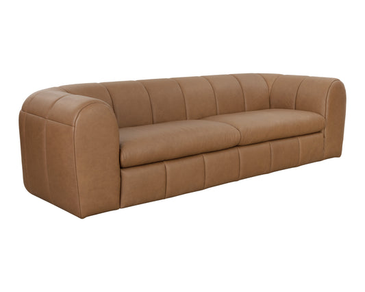 NAHLA CYRIL SOFA - FRANZ CAMEL LEATHER