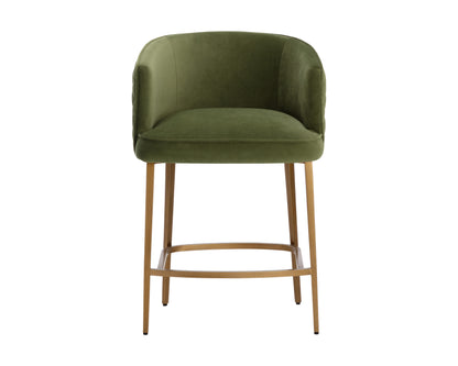 NAHLA CORNELLA COUNTER STOOL - MEG OLIVE