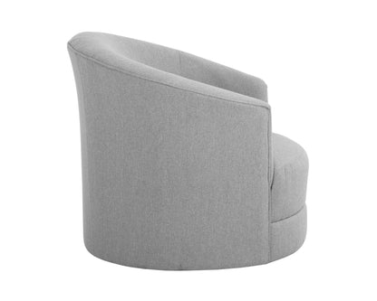 NAHLA GRIMALDI SWIVEL ARMCHAIR - LIV DOVE
