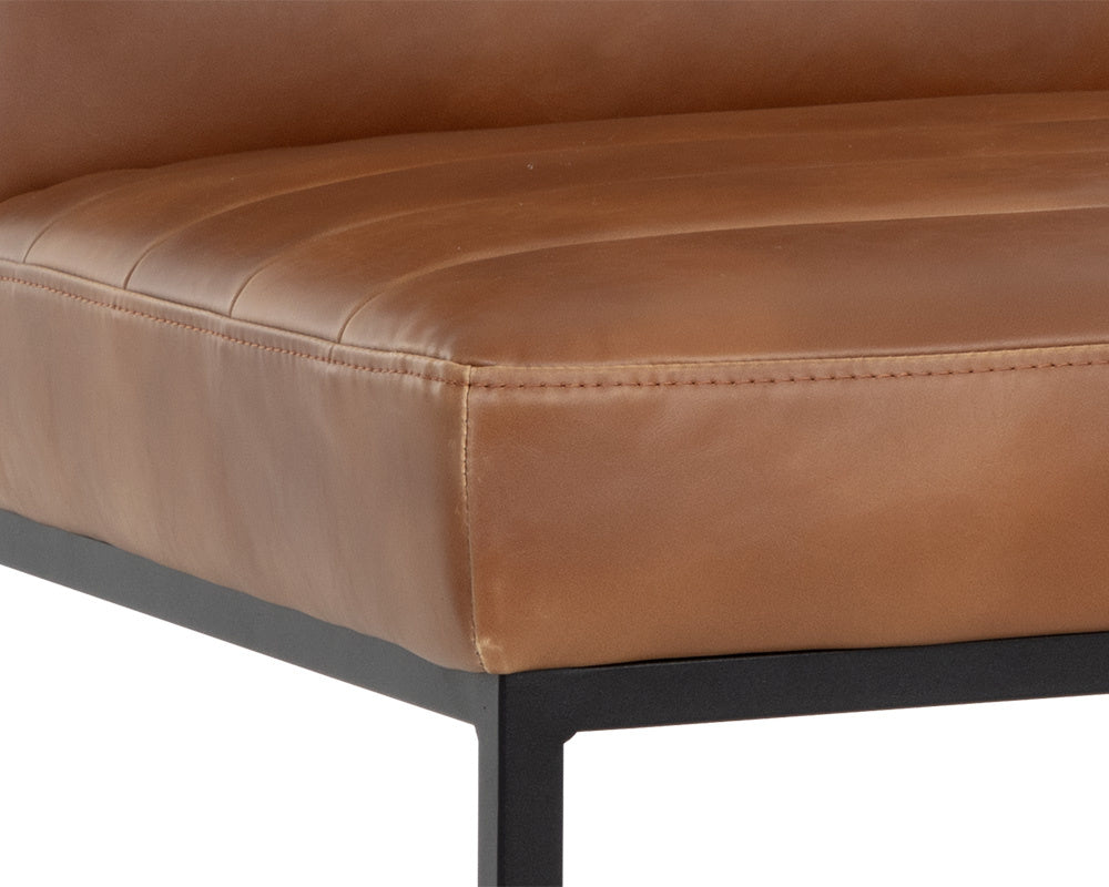 NAHLA SPYROS DINING CHAIR - TOBACCO TAN