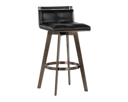 NAHLA ARIZONA SWIVEL BARSTOOL - CASTILLO BLACK