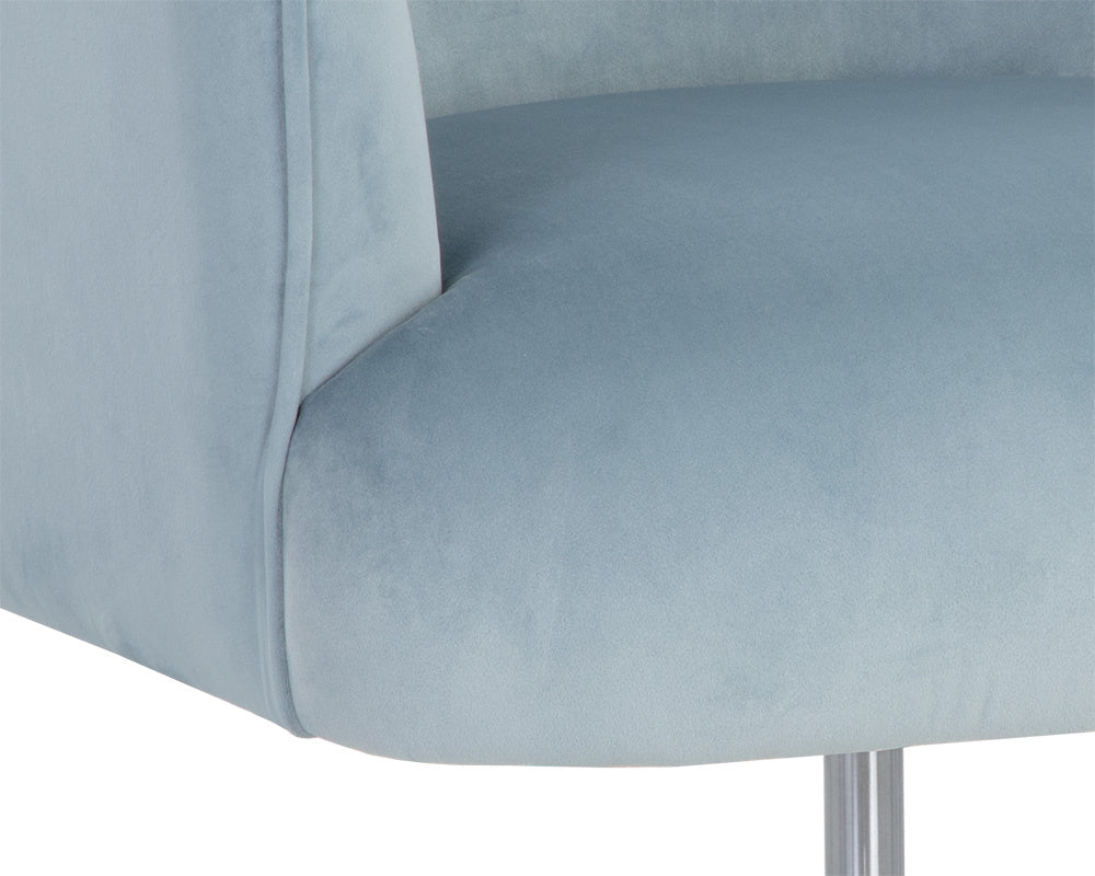 NAHLA KARINA OFFICE CHAIR - CORNFLOWER BLUE SKY