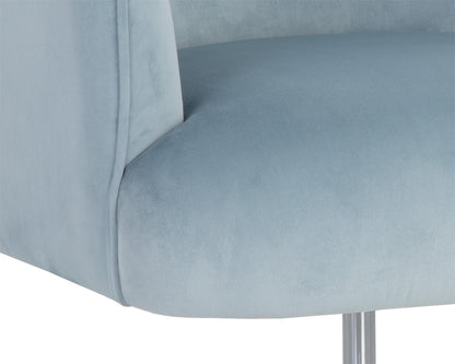 NAHLA KARINA OFFICE CHAIR - CORNFLOWER BLUE SKY