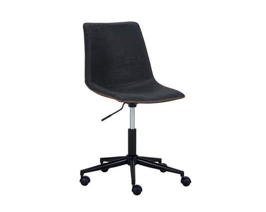 NAHLA CAL OFFICE CHAIR - ANTIQUE BLACK