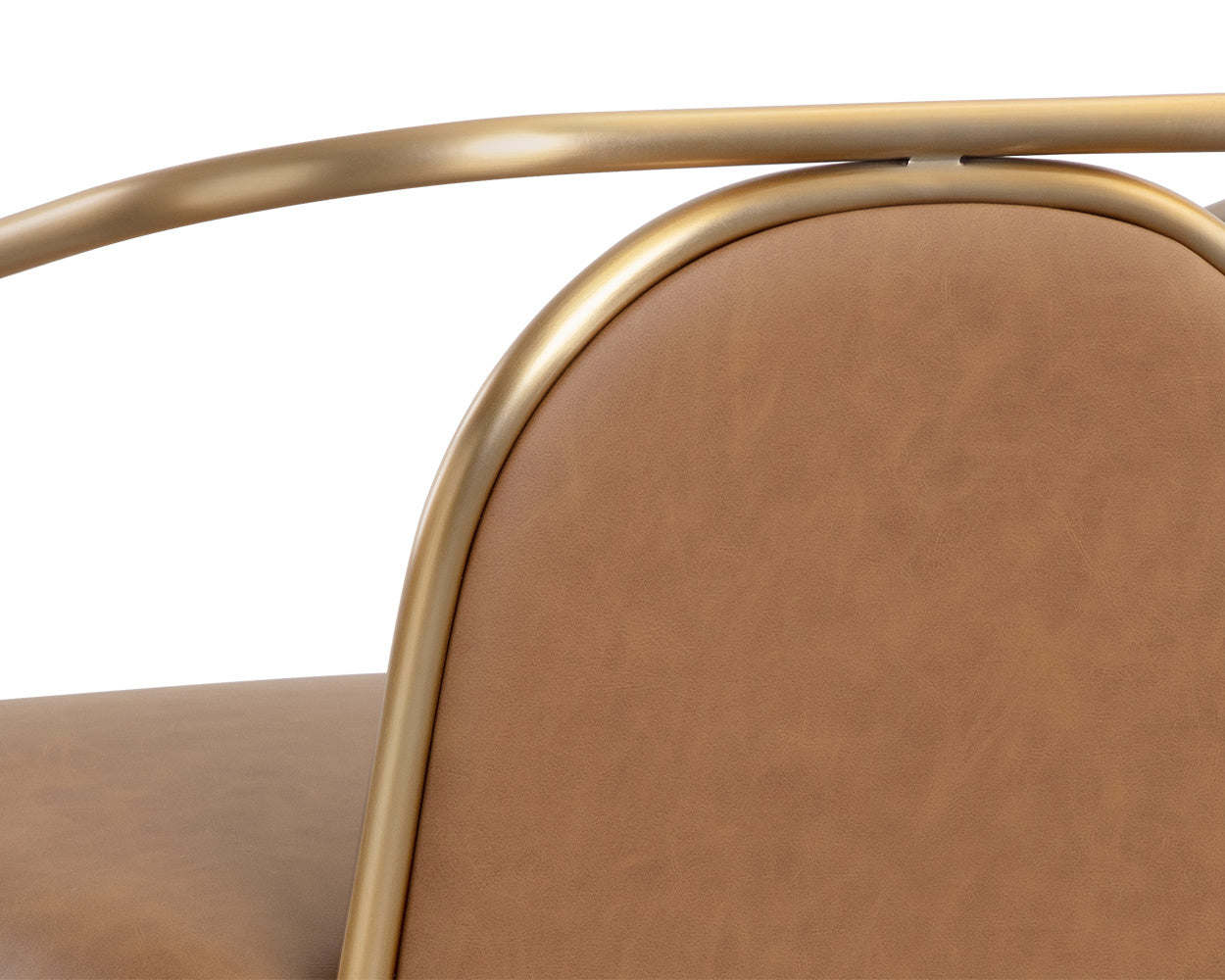 NAHLA CICERO LOUNGE CHAIR - MILLIKEN COGNAC