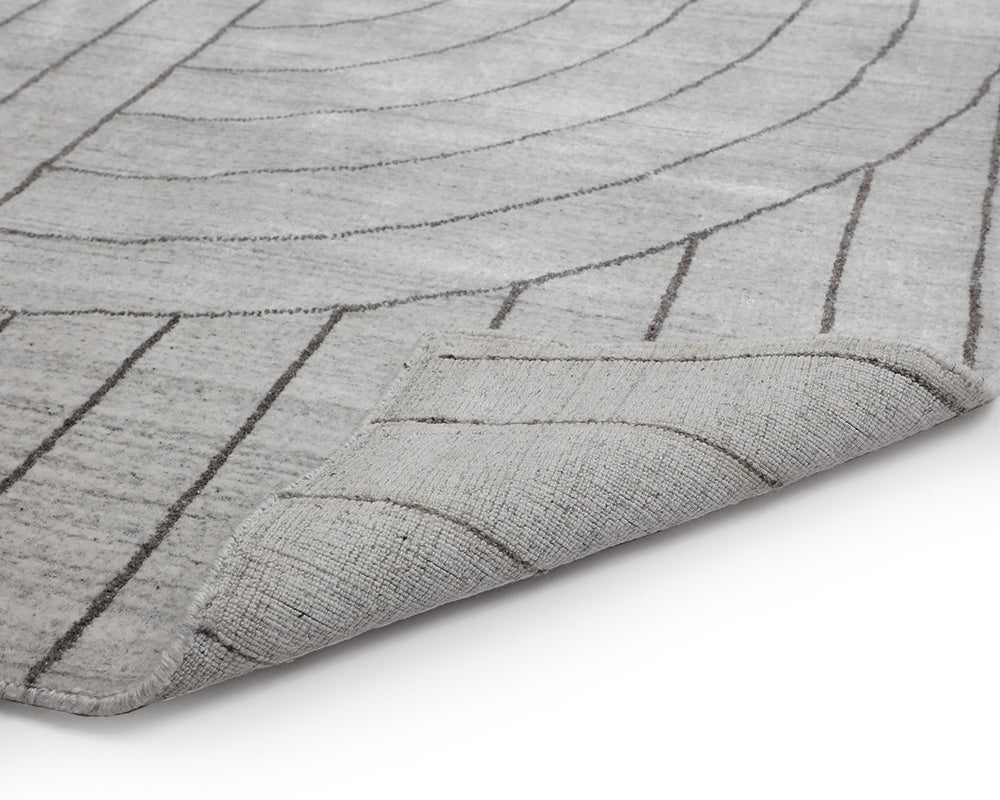 NAHLA FEZ HAND-LOOMED RUG - IVORY / GREY - 9' X 12'
