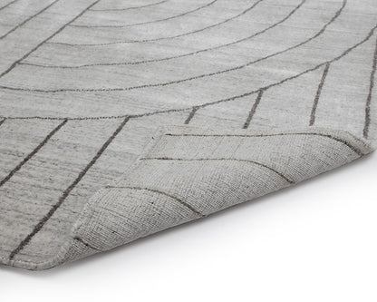 NAHLA FEZ HAND-LOOMED RUG - IVORY / GREY - 9' X 12'