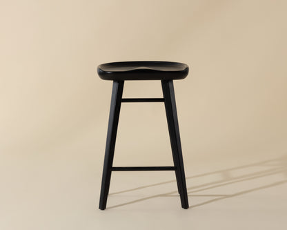 NAHLA DOMINIC COUNTER STOOL - BLACK