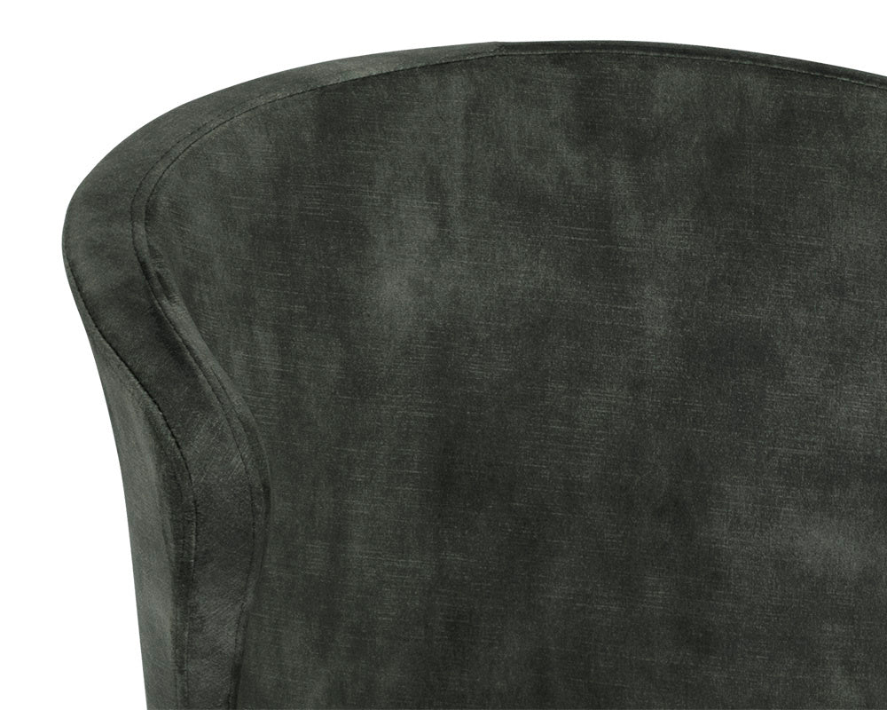 NAHLA ERIC DINING CHAIR - NONO DARK GREEN