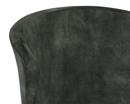 NAHLA ERIC DINING CHAIR - NONO DARK GREEN