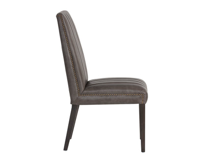 NAHLA HEATH DINING CHAIR - MARSEILLE CONCRETE LEATHER