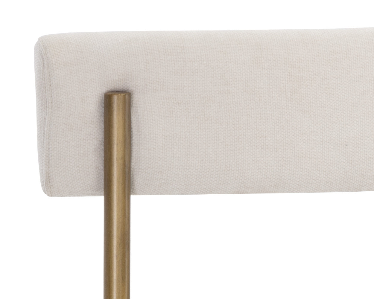 NAHLA SENECA DINING CHAIR - ANTIQUE BRASS - DANNY IVORY