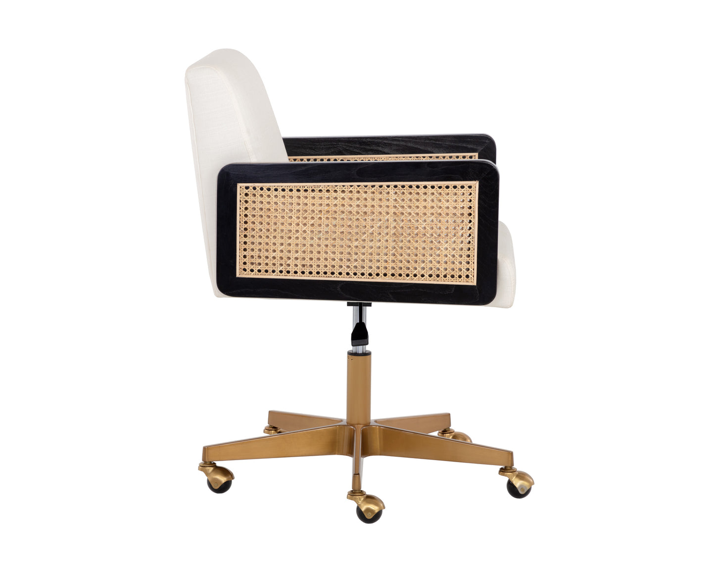 NAHLA CLAUDETTE OFFICE CHAIR - LINOSO IVORY