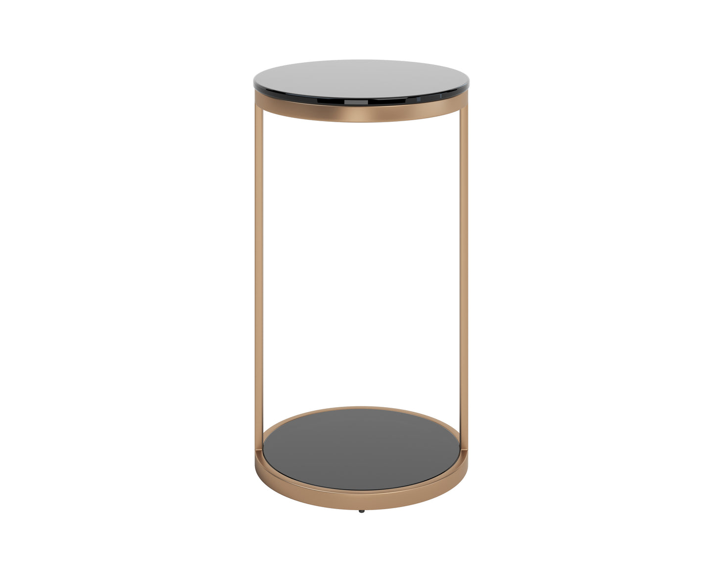 NAHLA BENJAMIN END TABLE - ANTIQUE BRASS