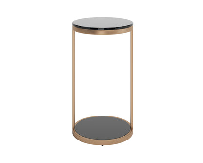 NAHLA BENJAMIN END TABLE - ANTIQUE BRASS