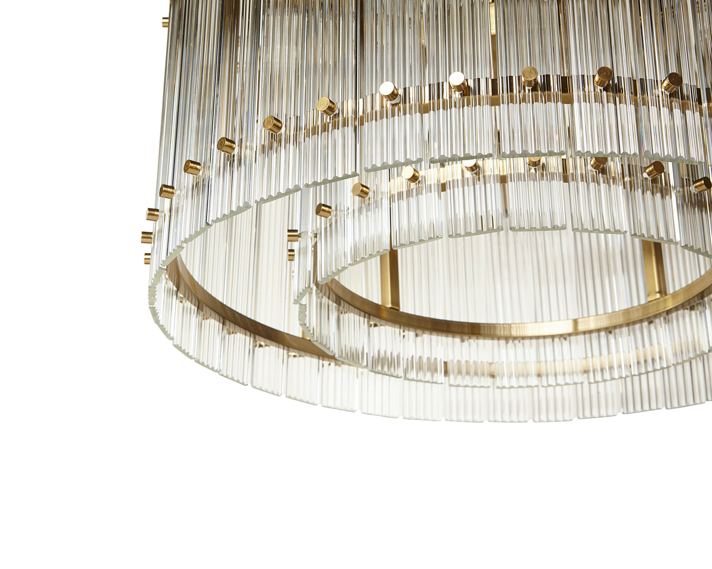 NAHLA KORE CHANDELIER - SMALL - BRASS - CLEAR