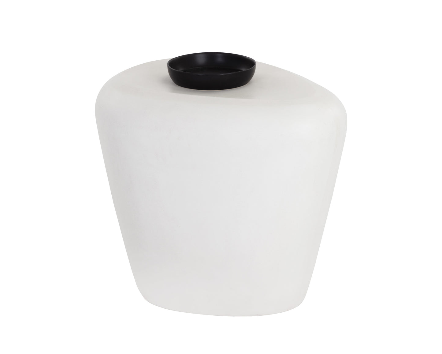 NAHLA CORVO SIDE TABLE - WHITE