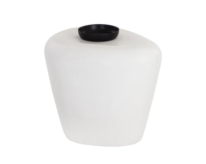 NAHLA CORVO SIDE TABLE - WHITE