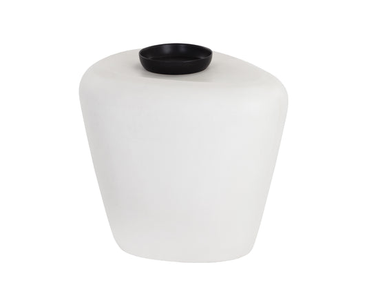 NAHLA CORVO SIDE TABLE - WHITE
