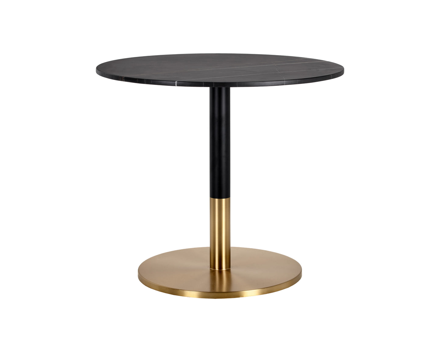 NAHLA MASSIE BISTRO TABLE - BLACK MARBLE - 35.5"