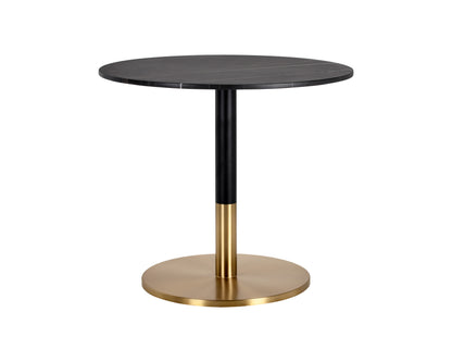 NAHLA MASSIE BISTRO TABLE - BLACK MARBLE - 35.5"
