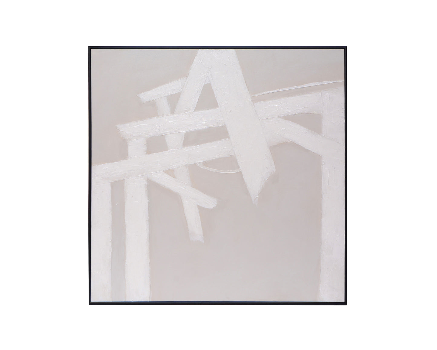 NAHLA BREAKING BARRIERS - 60" X 60" - BLACK FLOATER FRAME