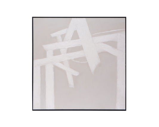 NAHLA BREAKING BARRIERS - 60" X 60" - BLACK FLOATER FRAME