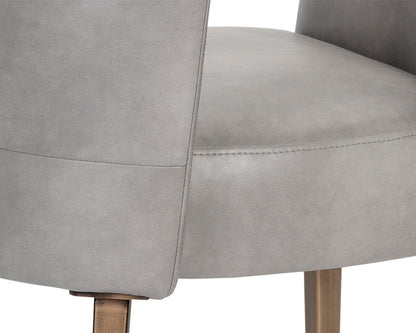 NAHLA AMERIE DINING ARMCHAIR - BRAVO METAL