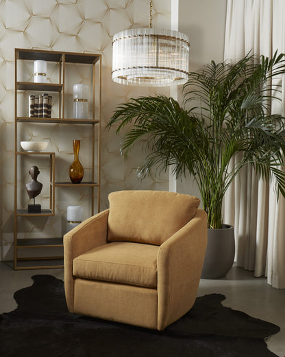 NAHLA KORE CHANDELIER - SMALL - BRASS - CLEAR