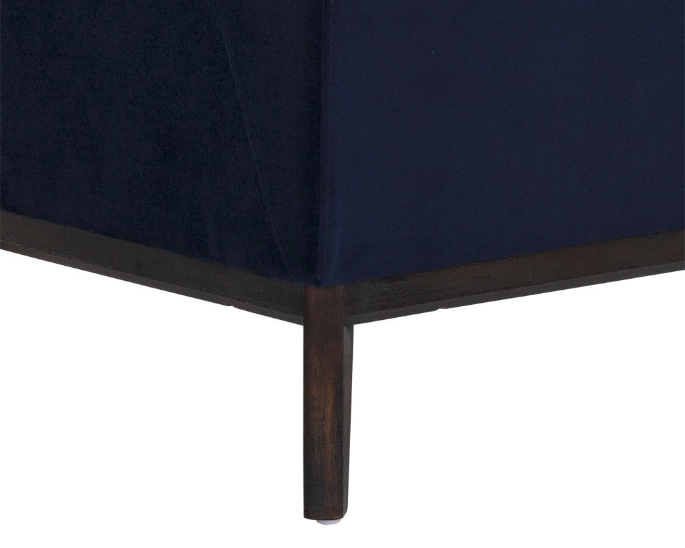 NAHLA KOSOVO BANQUETTE - BROWN - ABBINGTON NAVY