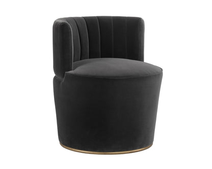 NAHLA AUGUST LOUNGE CHAIR - SHADOW GREY