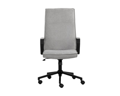NAHLA SWANSON OFFICE CHAIR - POLO CLUB STONE / BRAVO METAL