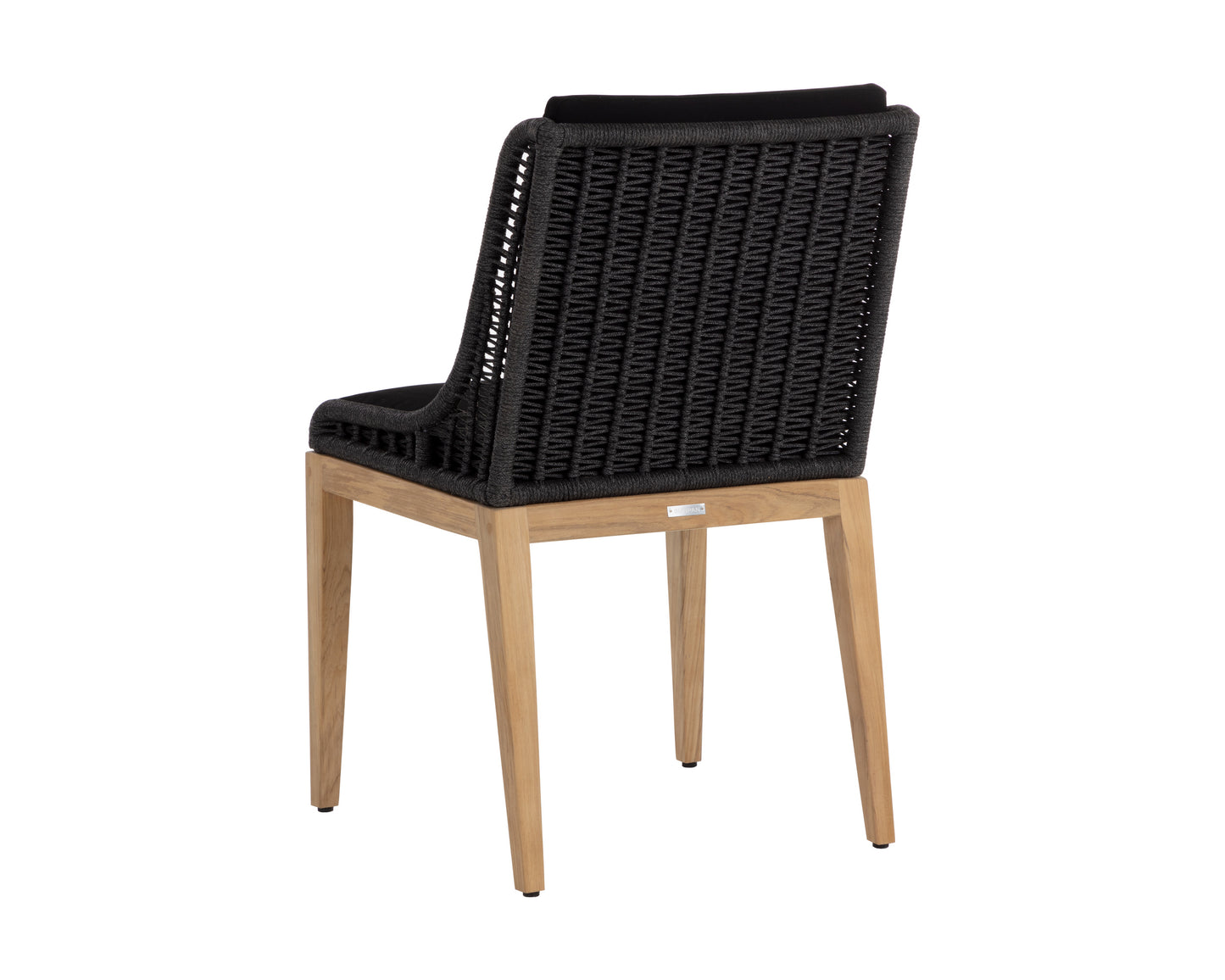 NAHLA SORRENTO DINING CHAIR - NATURAL - ARASHI BLACK