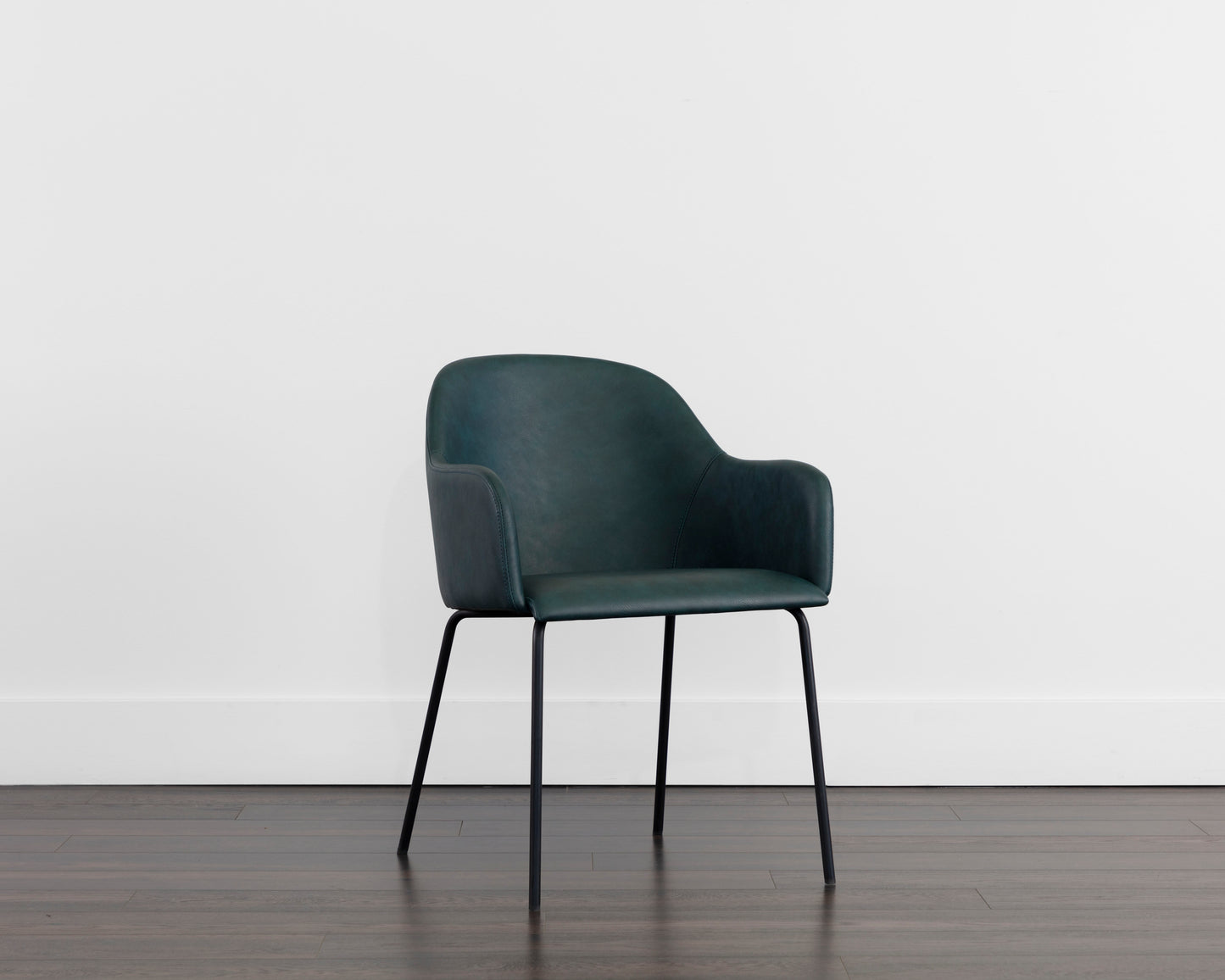 NAHLA HENSLEY DINING ARMCHAIR - DARK TEAL
