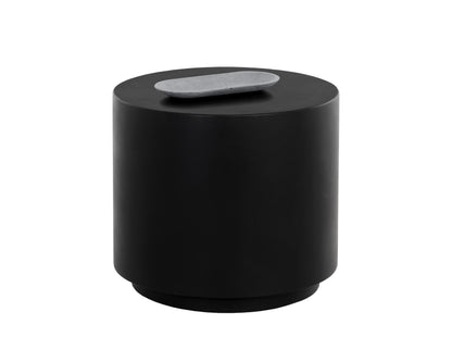 NAHLA RUBIN END TABLE - BLACK
