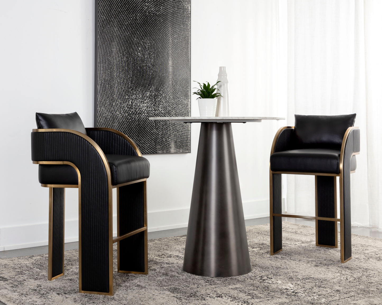 NAHLA BAZ BARSTOOL - NAPA BLACK