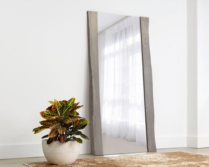 NAHLA FONTANA FLOOR MIRROR - GREY