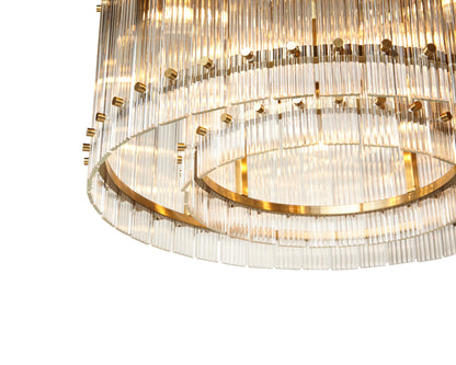 NAHLA KORE CHANDELIER - SMALL - BRASS - CLEAR