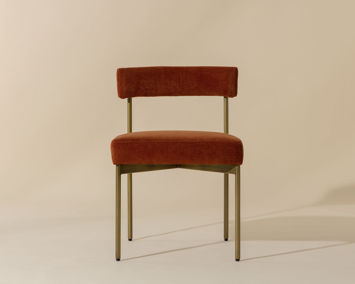 NAHLA SENECA DINING CHAIR - ANTIQUE BRASS - DANNY RUST
