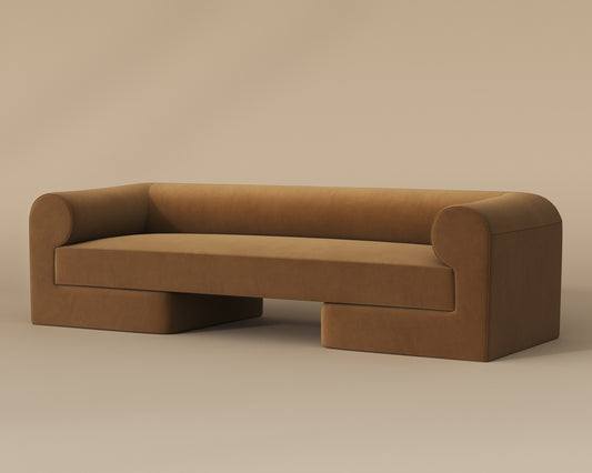 NAHLA IONIC SOFA - MEG GOLD