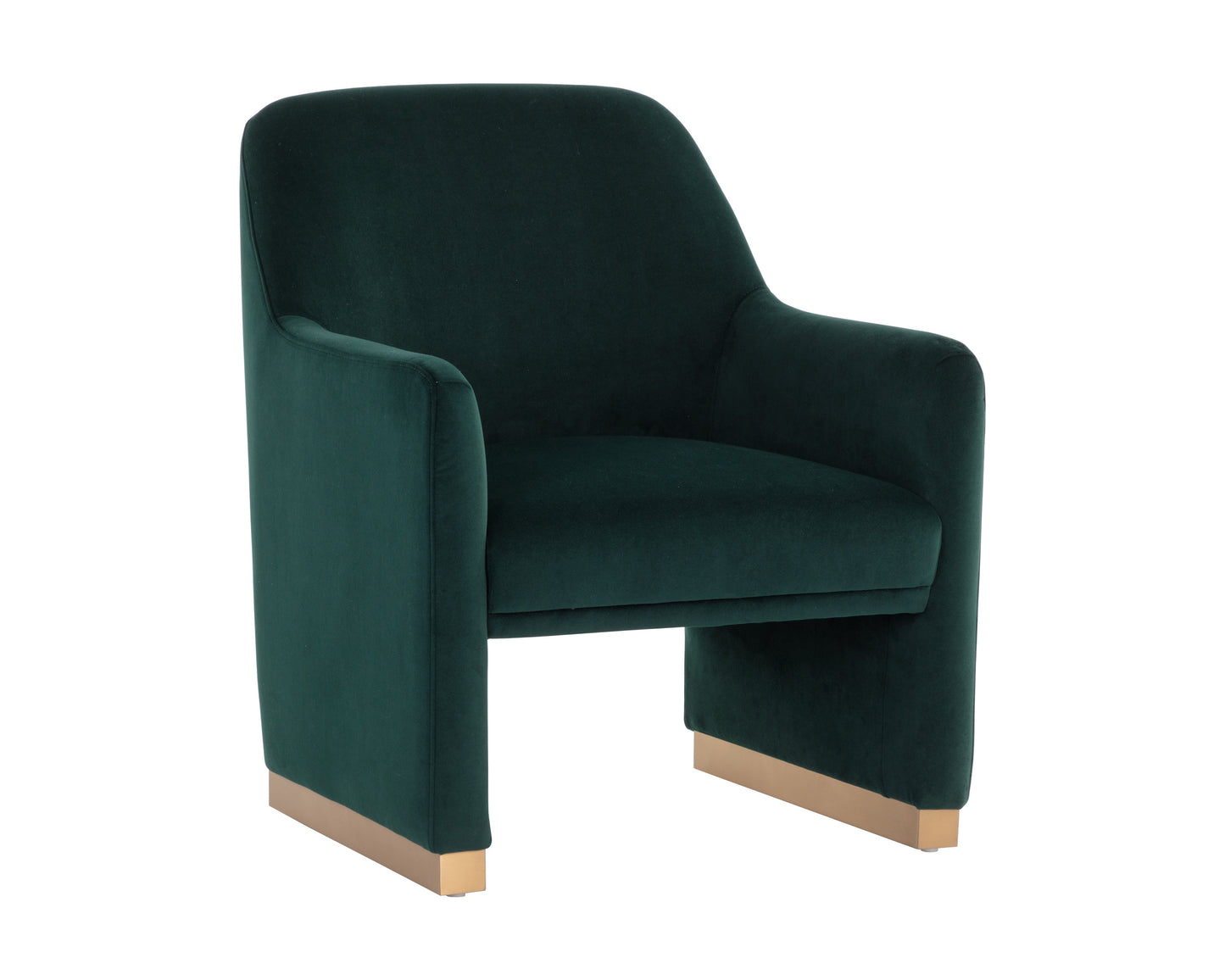 NAHLA JAIME LOUNGE CHAIR - MEG DARK EMERALD